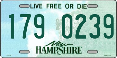 NH license plate 1790239