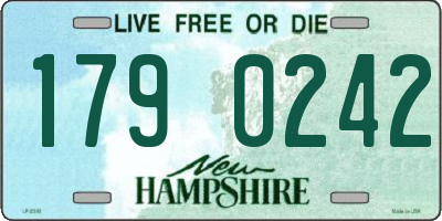 NH license plate 1790242