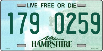 NH license plate 1790259