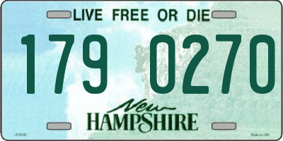 NH license plate 1790270