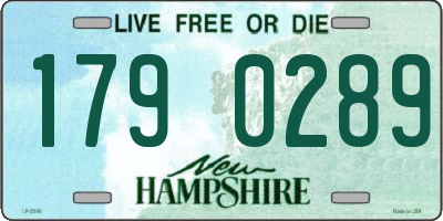 NH license plate 1790289