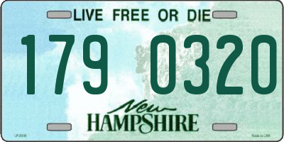 NH license plate 1790320
