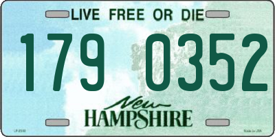 NH license plate 1790352