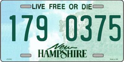NH license plate 1790375