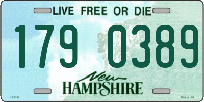 NH license plate 1790389