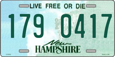 NH license plate 1790417