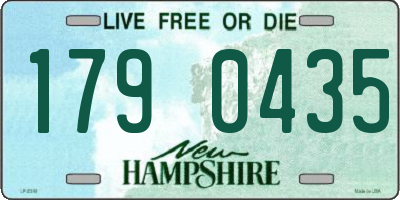 NH license plate 1790435
