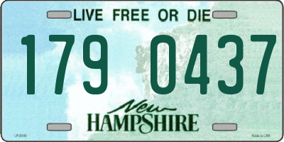 NH license plate 1790437