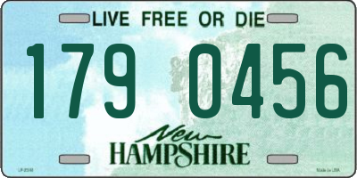 NH license plate 1790456