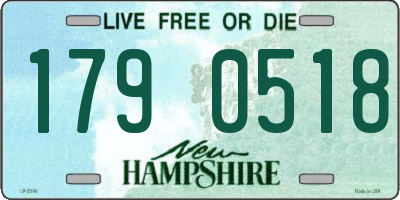NH license plate 1790518
