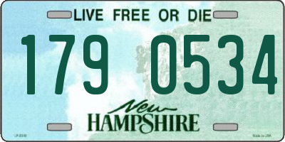NH license plate 1790534