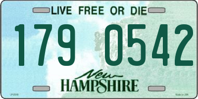 NH license plate 1790542