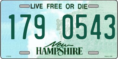 NH license plate 1790543