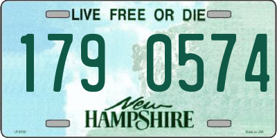 NH license plate 1790574