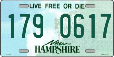 NH license plate 1790617