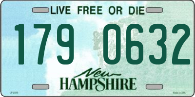 NH license plate 1790632