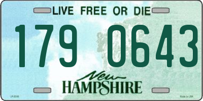 NH license plate 1790643