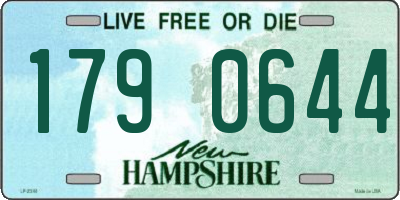 NH license plate 1790644