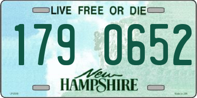 NH license plate 1790652