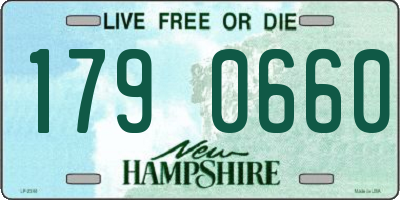 NH license plate 1790660