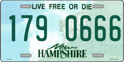 NH license plate 1790666