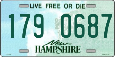NH license plate 1790687