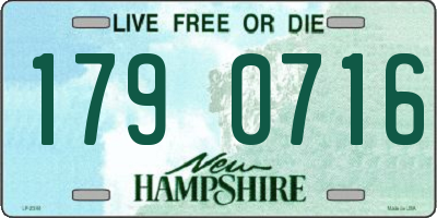 NH license plate 1790716