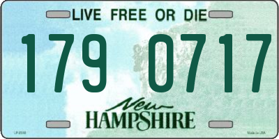 NH license plate 1790717