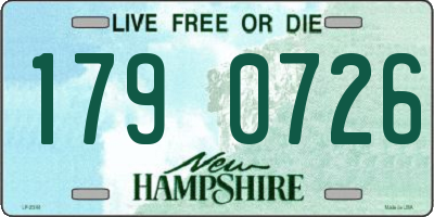 NH license plate 1790726