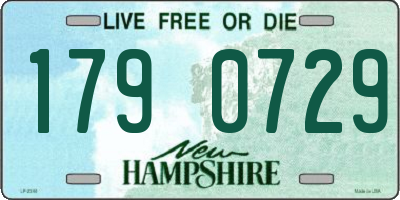 NH license plate 1790729