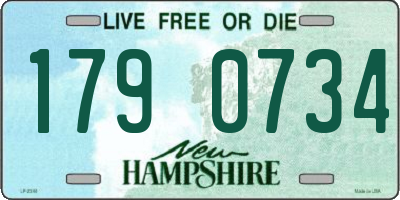 NH license plate 1790734