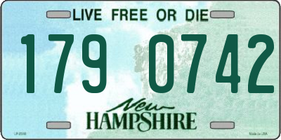 NH license plate 1790742