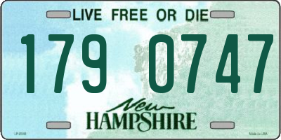 NH license plate 1790747