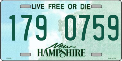 NH license plate 1790759