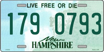 NH license plate 1790793