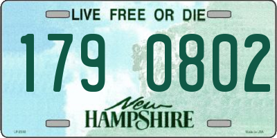 NH license plate 1790802
