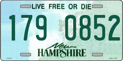 NH license plate 1790852