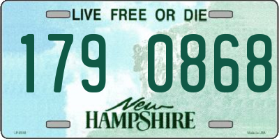 NH license plate 1790868