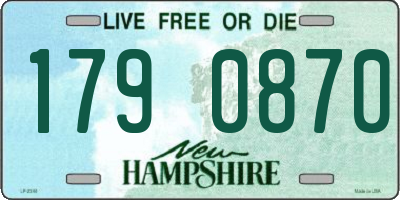 NH license plate 1790870