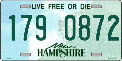 NH license plate 1790872