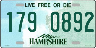 NH license plate 1790892