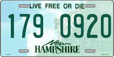 NH license plate 1790920