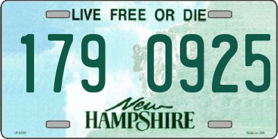 NH license plate 1790925