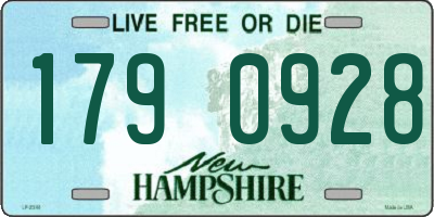 NH license plate 1790928