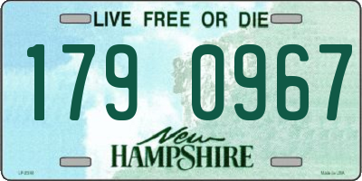 NH license plate 1790967