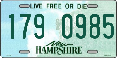 NH license plate 1790985