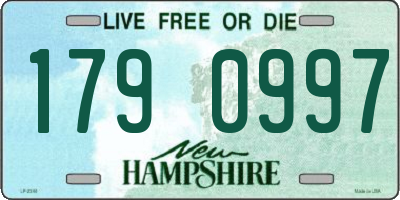 NH license plate 1790997