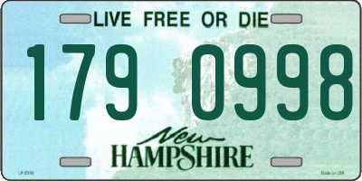 NH license plate 1790998