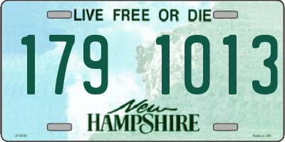 NH license plate 1791013