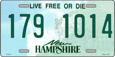 NH license plate 1791014